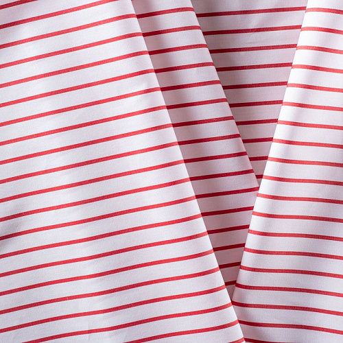 Ткань плательно-рубашечная 049-1030 белый принтованный