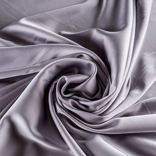 Шелк синтетический К33-784 стальной однотонный col.17