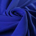 Креп стрейч 026-13126 синий электрик однотонный