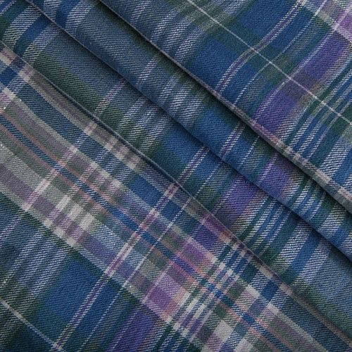 Лен натуральный Ralf Lauren 035-16268 голубой принтованный