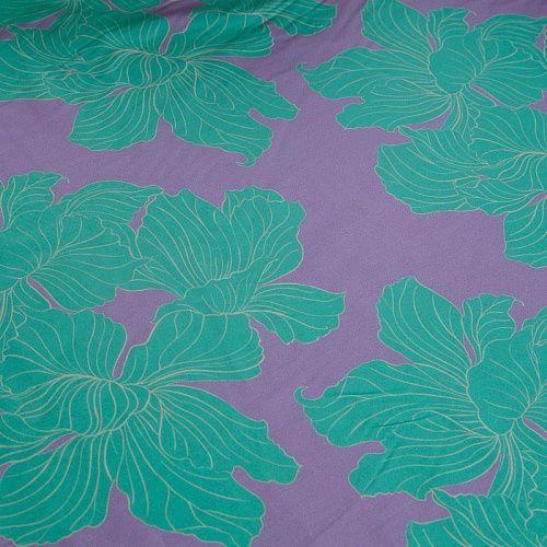 Хлопок 063-17033 светлая лаванда принтованный