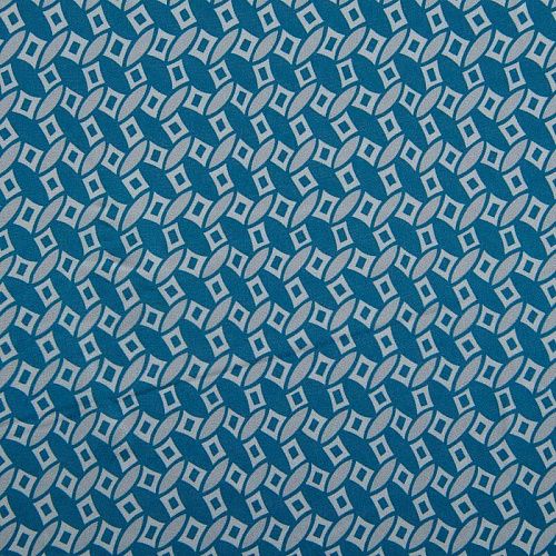 Вискоза "Лоренцо" 036-17414 бирюзово-голубой принтованный