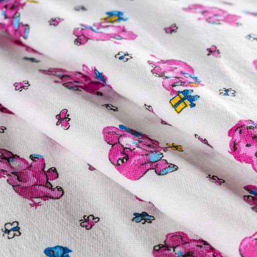 Фланель К11-123 белый принтованный