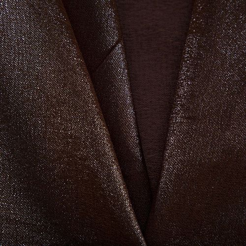 Шелк натуральный с люрексом 064-16228 корица однотонный