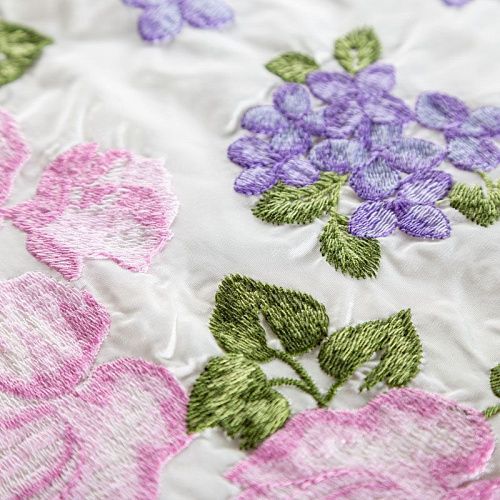 Тафта с вышивкой 051-02932 белый