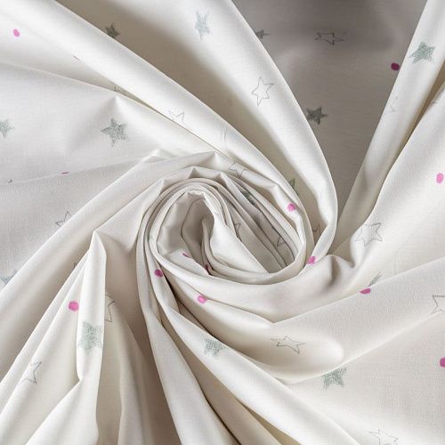 Перкаль ш.275 см К28-244 белый принтованный