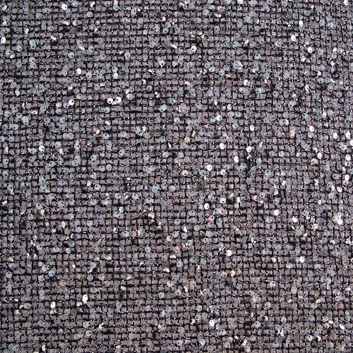 Сетка с пайетками 050-20755 черный меланж