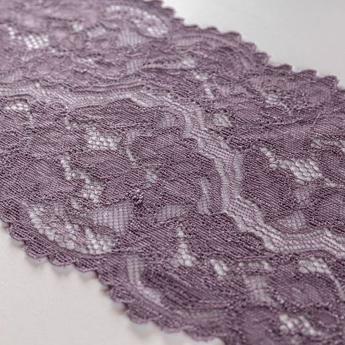 Кружево эластичное 110 мм Ф01-0124 аметистовый