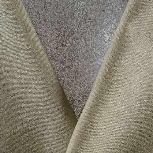 Экокожа на хлопке 070-11789 серебристый однотонный