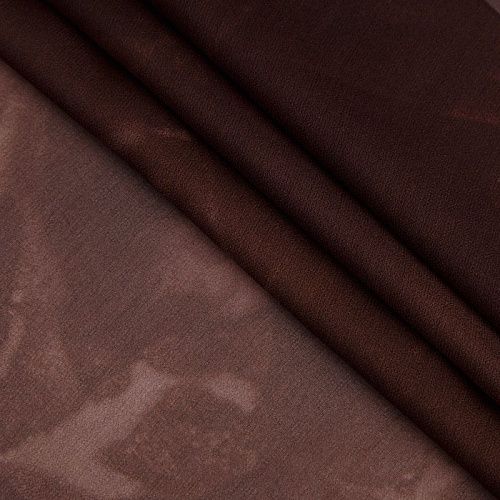 Шифон шелковый 068-16124 шоколадный тай-дай