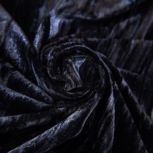 Бархат-жатка Armani 002-16993 черный однотонный