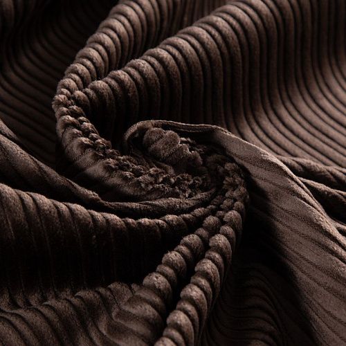 Вельвет 008-19951 шоколадный однотонный