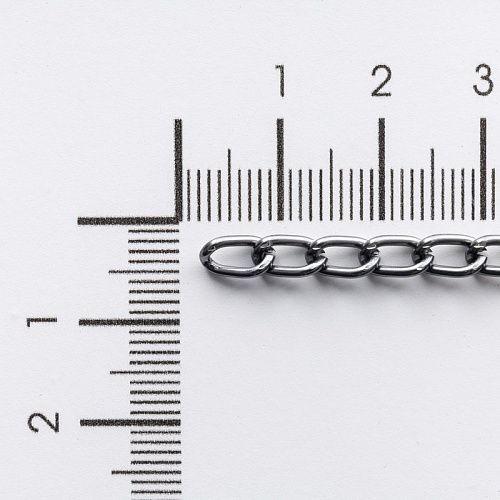 Цепь декоративная 4 мм металл 20-4-под темный никель 
