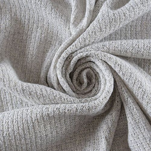 Трикотаж вязаный 056-11807 светло-серый однотонный