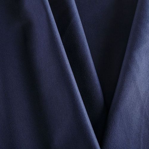 Джерси 014-05685 темно-синий однотонный