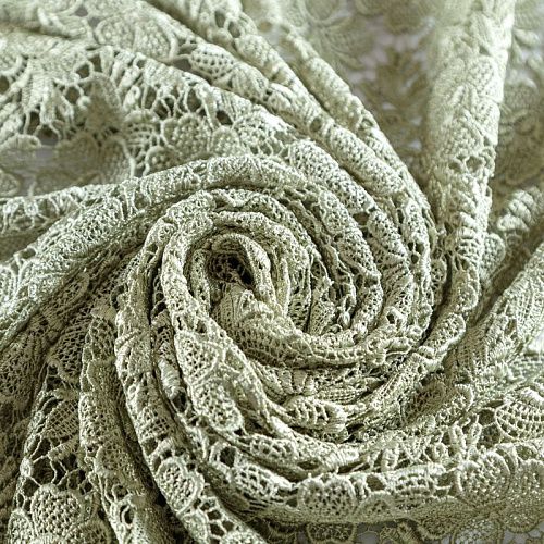Гипюр-макраме 012-10187 фисташковый