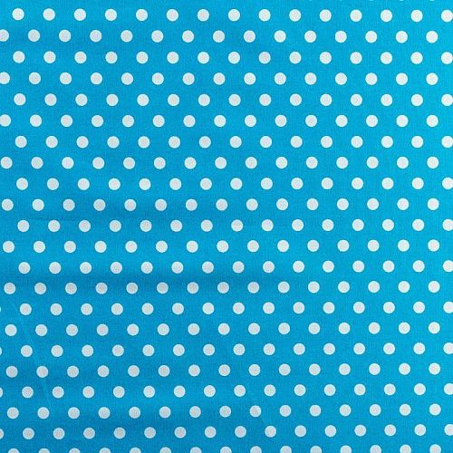 Хлопок 063-01345 лазурно-голубой принтованный