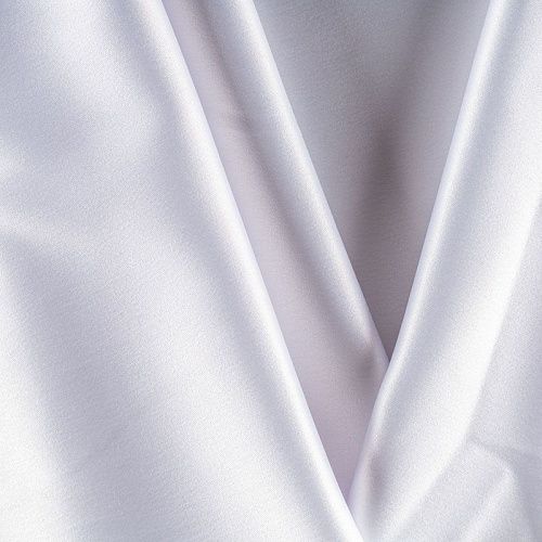 Сатин стрейч К33-753 белый однотонный