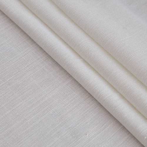 Лен-вискоза 035-17445 молочный однотонный