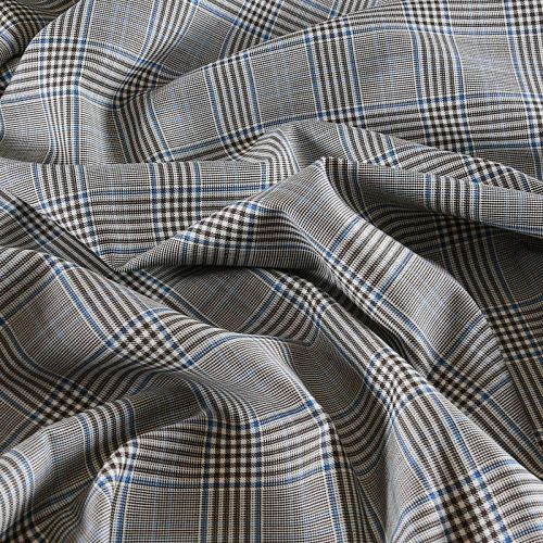 Ткань костюмная 025-11978 серый принтованный