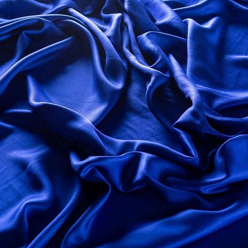 Шелк-штапель 069-01703 col.9 сапфировый синий однотонный