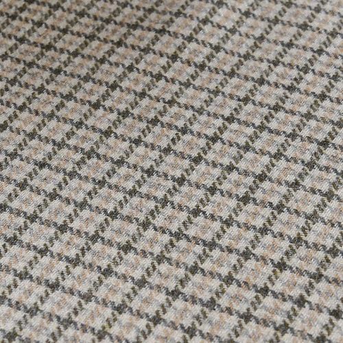 Ткань костюмная 025-11974 бежевый принтованный