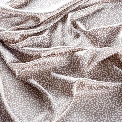 Шелк синтетический 065-01449 капучино принтованный