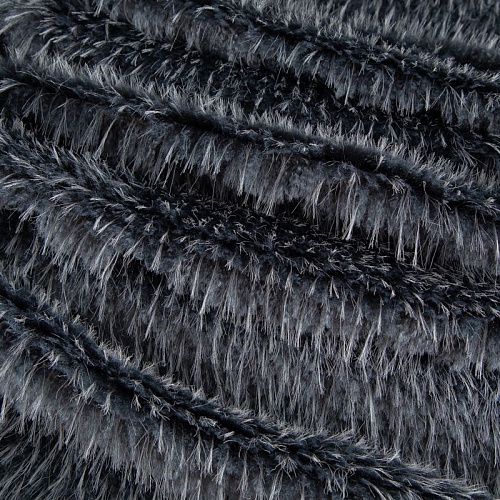 Мех искусственный на трикотажной основе 037-20751 серо-стальной