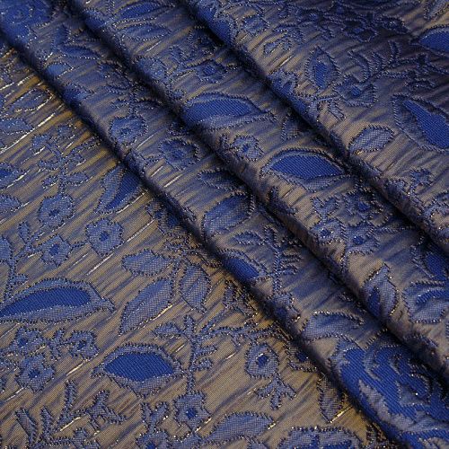 Жаккард 017-16730 золотисто-синий
