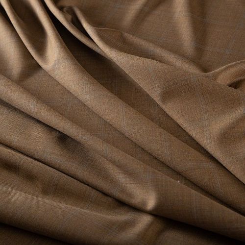 Ткань костюмная 025-19936 карамельный принтованный