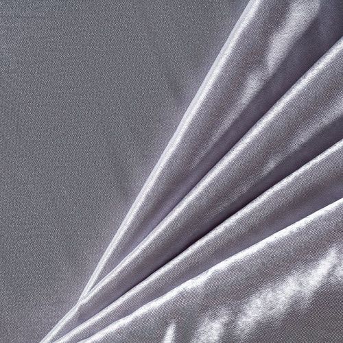 Креп-сатин К25-195 серебристо-серый однотонный
