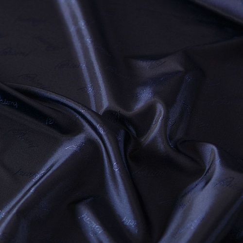 Ткань подкладочная 045-16710 иссиня-черный жаккардовый