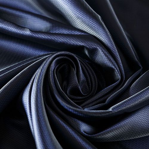 Ткань подкладочная 045-07342 темно-синий жаккардовый