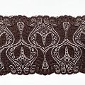 Кружево эластичное 190 мм Ф01-0066 горький шоколад