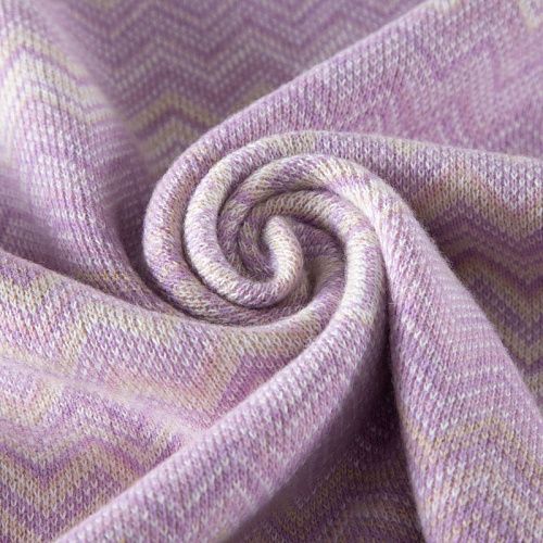 Трикотаж шерстяной вязаный Missoni 056-19777 молочно-сиреневый