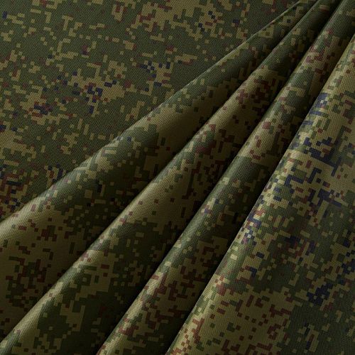 Ткань плащевая оксфорд 042-13239 зеленый принтованный