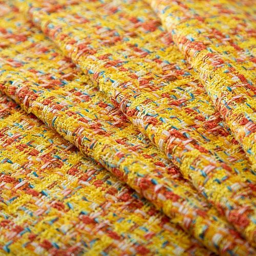 Твид 052-19639 желтый мультиколор