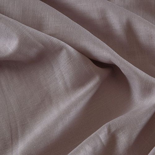Лен-вискоза 035-17493 серо-бежевый однотонный