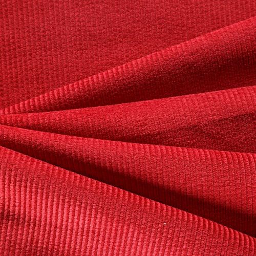 Вельвет 008-05854 темно-красный однотонный