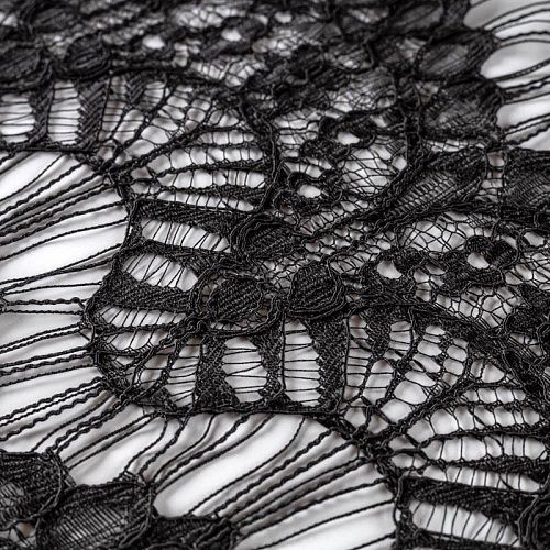 Кружево 1120-341-031-0064 черный однотонный