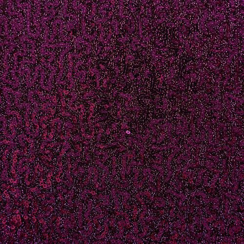 Пайетки на трикотаже 055-09148 пурпурный однотонный