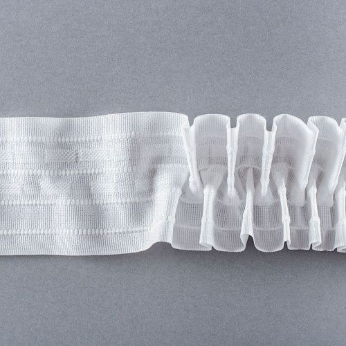 Лента драпировочная 60 мм 101-2705 регулируемая белая