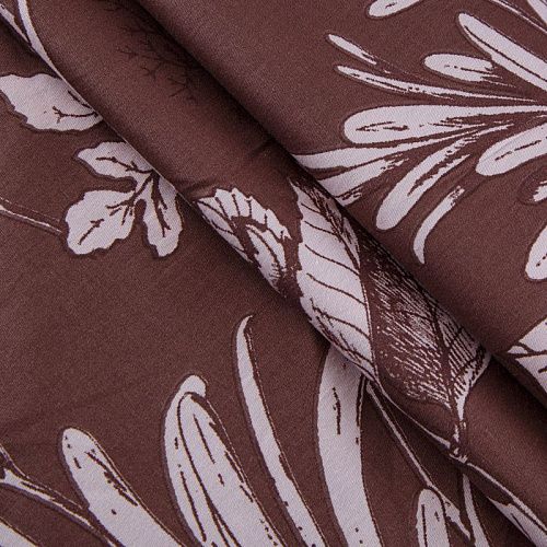 Сатин-твил ш.220 см 007-13908 шоколадный принтованный