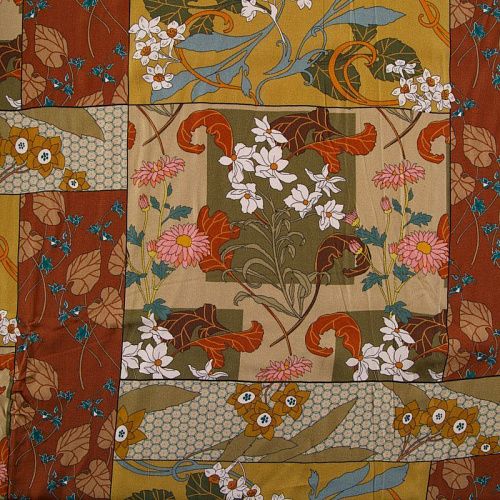 Вискоза 009-12362 мультиколор принтованный