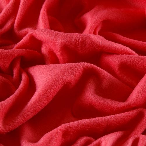 Флис 061-15714 коралловый однотонный
