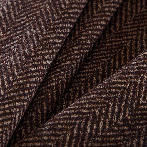 Ткань пальтовая Versace 040-16114 бежево-коричневый