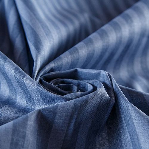 Перкаль ш.220 см 007-13855 синий принтованный