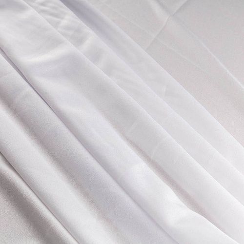 Крепдешин синтетический К28-982 белый однотонный