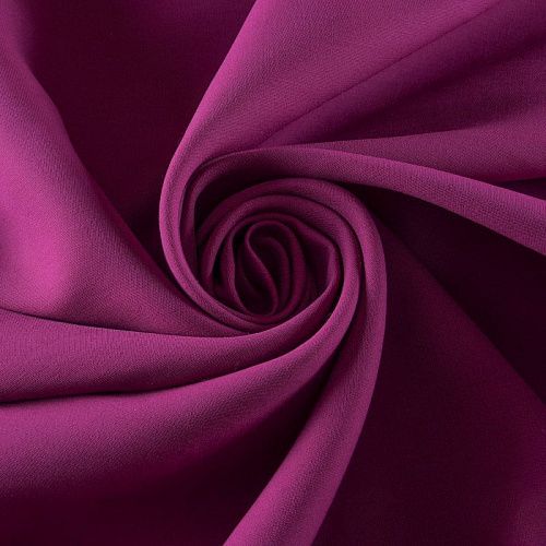 Креп 026-11980 темная фуксия однотонный