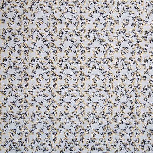 Хлопок плательно-рубашечный 049-12145 белый принтованный